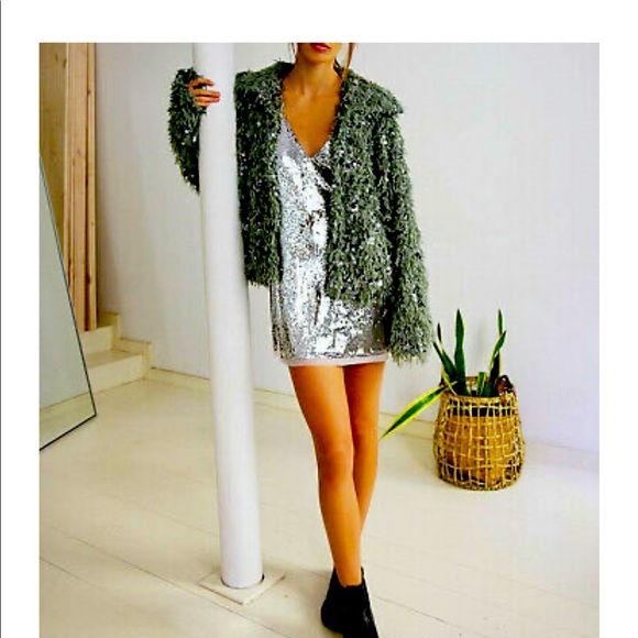 Free People Camilla Sequin Feather Jacket - Picture 2 of 5